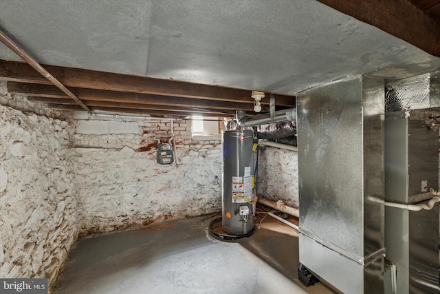 1611 N Cadwallader St, Philadelphia, PA 19122 - unfinished below grade area with water heater and heating unit