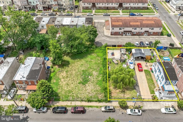 1059 N 32nd St, Camden, NJ 08105 - aerial view of residential area with property boundaries highlighted