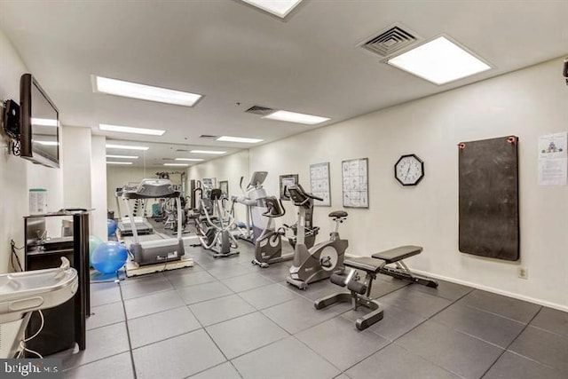 view of workout area