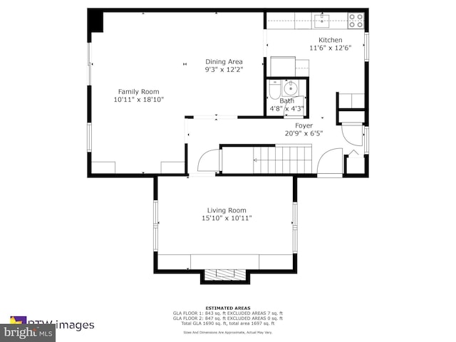 865 Azalea Dr Unit 26-865, Rockville, MD 20850 - home floor plan