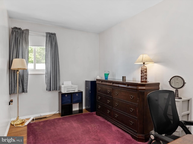 3357 Old Line Ave, Laurel, MD 20724 - office featuring baseboards and dark wood-style floors
