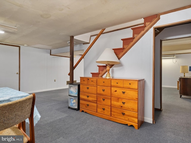 3357 Old Line Ave, Laurel, MD 20724 - finished basement with carpet, stairs, and baseboards