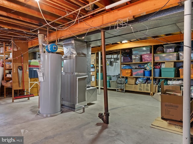 3357 Old Line Ave, Laurel, MD 20724 - unfinished basement with gas water heater