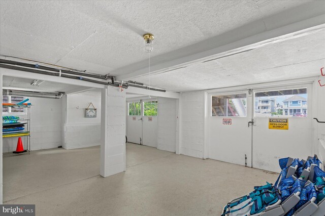 118 Parkwood St, Bethany Beach, DE 19930 - garage with concrete block wall