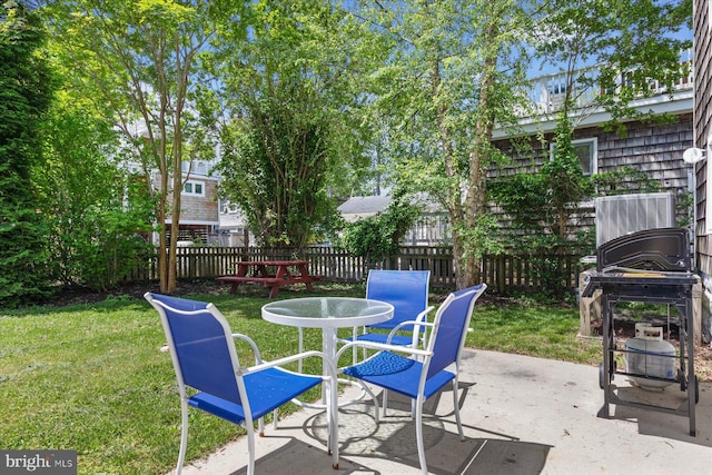 118 Parkwood St, Bethany Beach, DE 19930 - view of patio featuring central AC