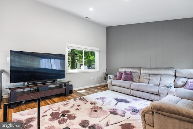 370 Juniper Ct, Herndon, VA 20170 - living room with wood finished floors, baseboards, and recessed lighting
