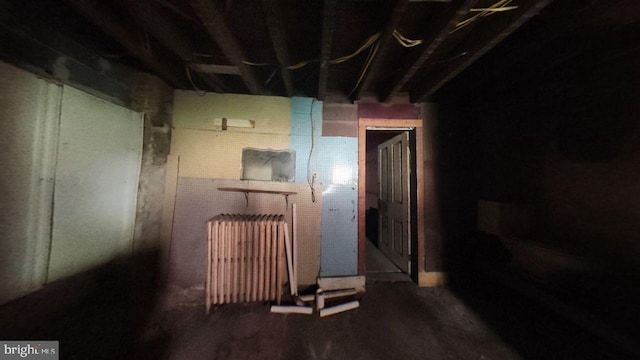 1500 Main St, Gilberton, PA 17934 - unfinished below grade area with radiator heating unit
