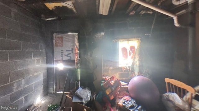 1500 Main St, Gilberton, PA 17934 - miscellaneous room with concrete block wall