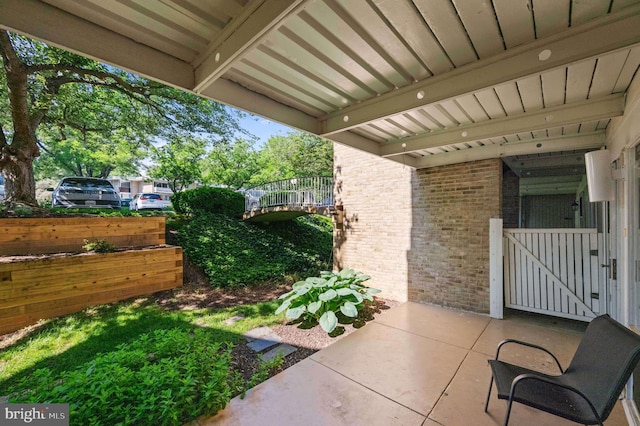 view of patio / terrace with fence