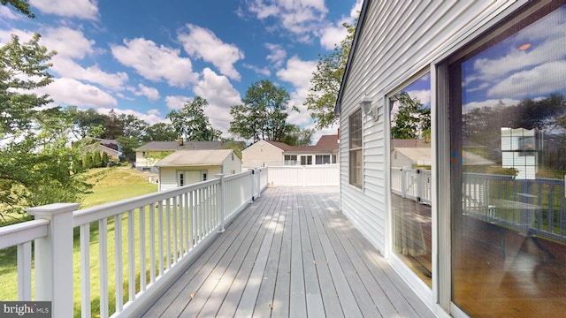 38 Ward Ave, Audubon, NJ 08106 - wooden deck with a yard and a residential view