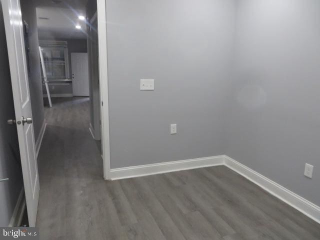 2413 Nicholas St, Philadelphia, PA 19121 - empty room featuring baseboards and wood finished floors
