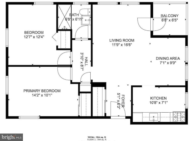 1413 Belle View Blvd Unit C1, Alexandria, VA 22307 - property floor plan