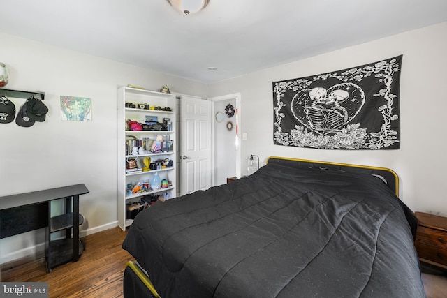 221 Walnut St, West Deptford, NJ 08096 - bedroom featuring dark wood finished floors and baseboards