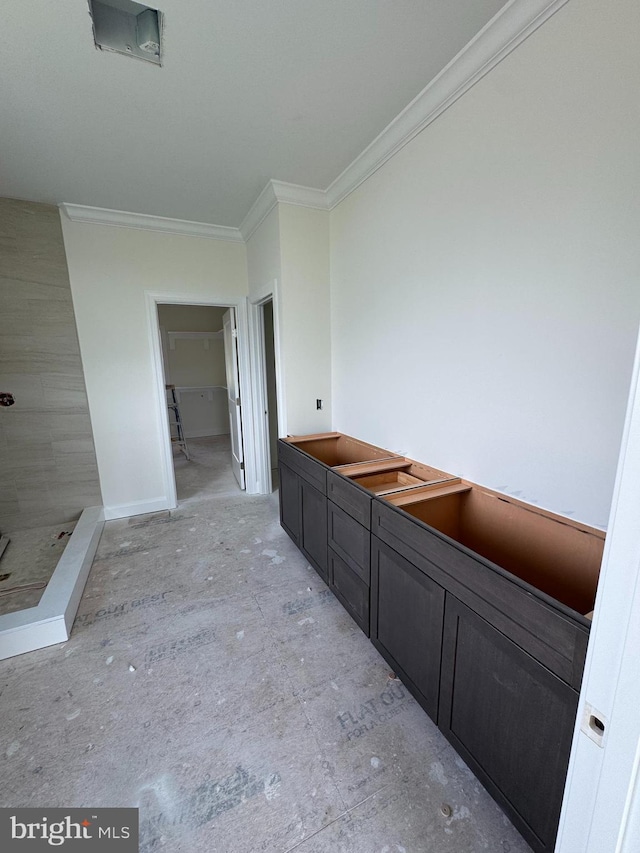 26171 Millman Dr, Hebron, MD 21830 - bathroom featuring crown molding and baseboards