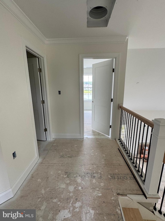26171 Millman Dr, Hebron, MD 21830 - hall featuring ornamental molding and baseboards