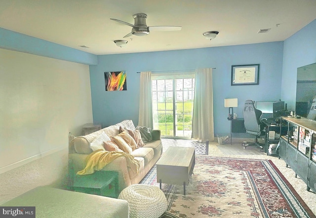 211 Clear Sky Way, Pasadena, MD 21122 - living room with ceiling fan