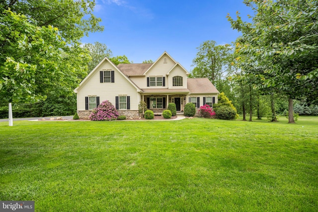 109 Lindsays Way, Honey Brook, PA 19344 - view of front facade featuring a front lawn and a shingled roof