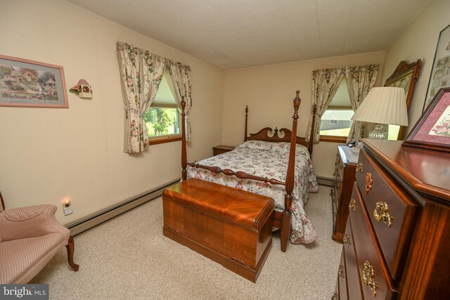 206-208 N 10th St, Oakland, MD 21550 - carpeted bedroom featuring a baseboard radiator