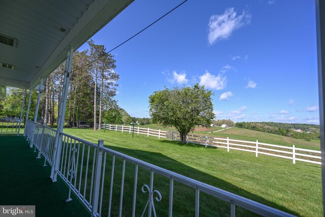 206-208 N 10th St, Oakland, MD 21550 - view of yard featuring a rural view