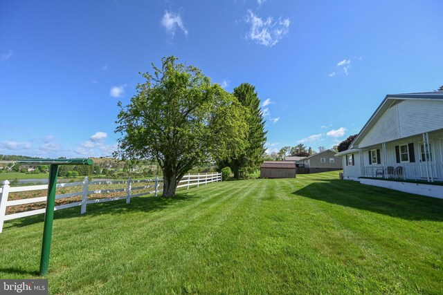 206-208 N 10th St, Oakland, MD 21550 - view of yard with an outdoor structure and a storage unit