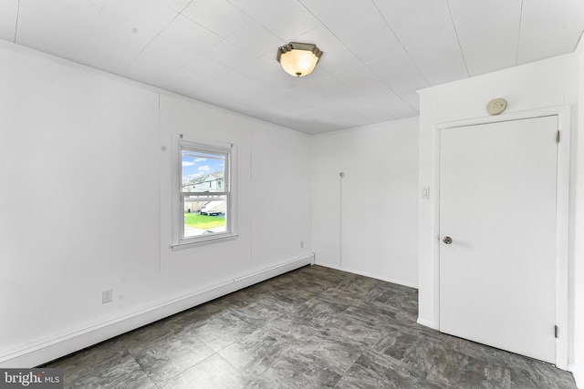 1112 Randall Ave, Upper Chichester, PA 19061 - unfurnished room with a baseboard heating unit and a smoke detector
