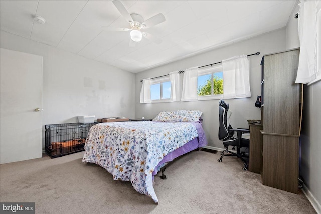3 High Ridge Rd, Pemberton, NJ 08068 - carpeted bedroom with an office area and a ceiling fan