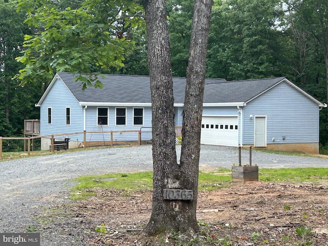 10365 Zachary Taylor Hwy, Unionville, VA 22567 - ranch-style house featuring curved driveway and a garage