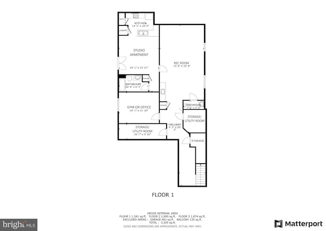 4610 17th St N, Arlington, VA 22207 - room layout