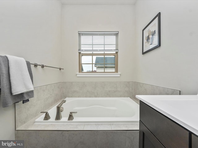 14716 Spring Haven Ln, Laurel, MD 20707 - bathroom with vanity and a bath
