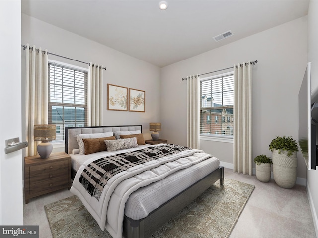 14716 Spring Haven Ln, Laurel, MD 20707 - bedroom with light colored carpet, multiple windows, and baseboards