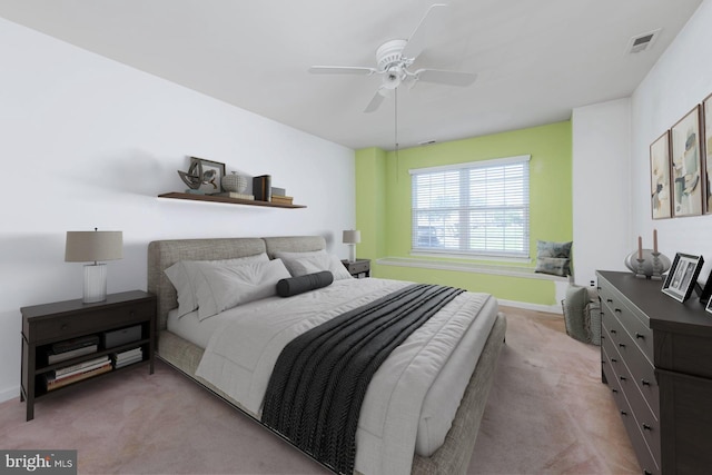 217 Pratt Ct, Sewell, NJ 08080 - bedroom with light carpet and ceiling fan