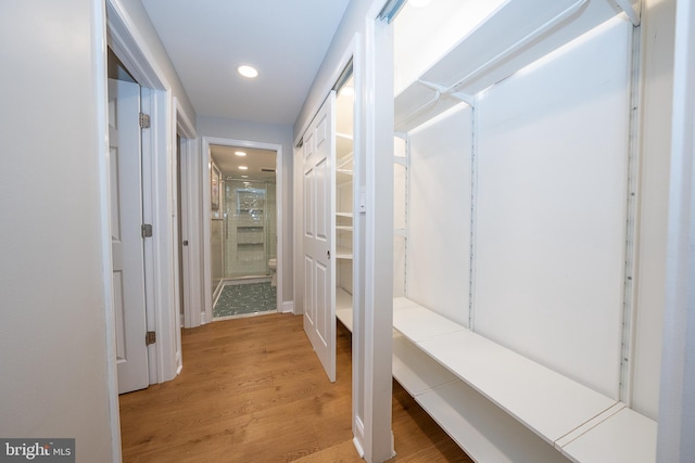 1919 Chestnut St Unit 523-524, Philadelphia, PA 19103 - hall with wood finished floors and recessed lighting