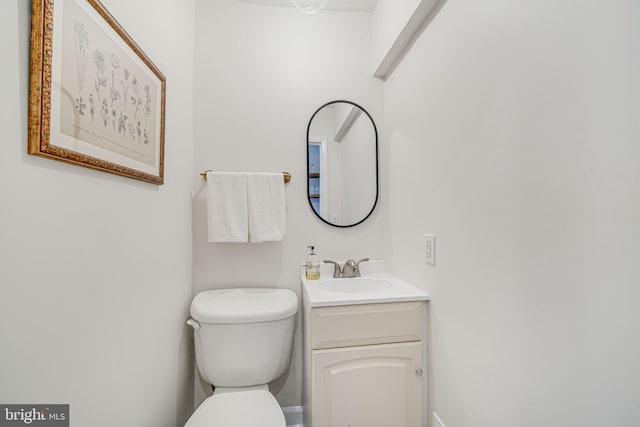 1823 4th St NW, Washington, DC 20001 - half bath with toilet, vanity, and baseboards