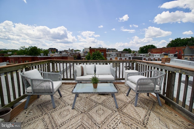 1823 4th St NW, Washington, DC 20001 - wooden deck with an outdoor hangout area