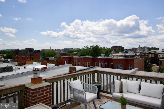 1823 4th St NW, Washington, DC 20001 - wooden deck featuring outdoor lounge area