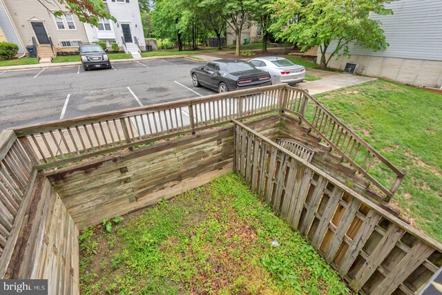 wooden deck with fence