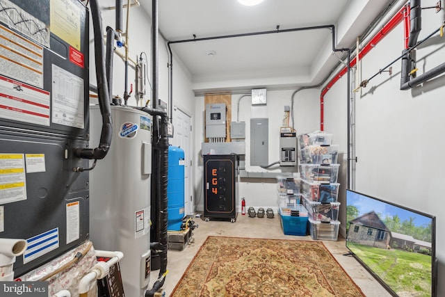 2277 Indian Holw, Winchester, VA 22603 - utilities with electric water heater, heating unit, and electric panel
