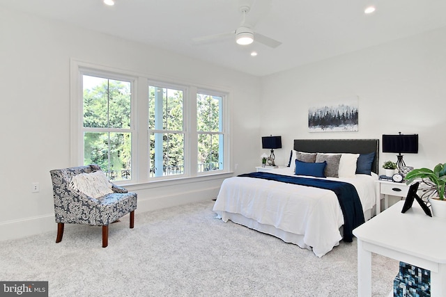 7430 Foundation Way, Springfield, VA 22150 - bedroom featuring carpet flooring, recessed lighting, and ceiling fan