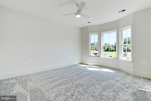7430 Foundation Way, Springfield, VA 22150 - carpeted spare room featuring baseboards and a ceiling fan