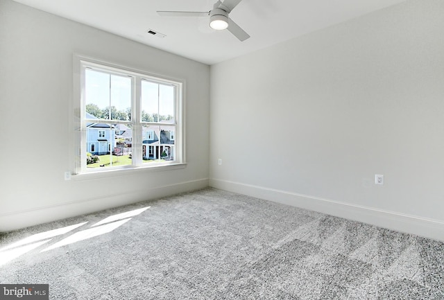 7430 Foundation Way, Springfield, VA 22150 - spare room featuring a ceiling fan and carpet flooring