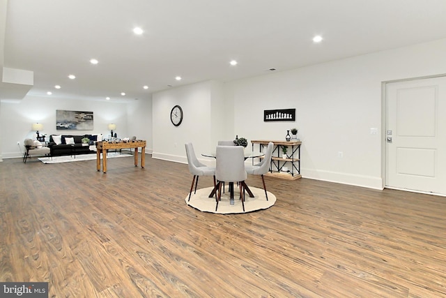 7430 Foundation Way, Springfield, VA 22150 - dining room with wood finished floors and recessed lighting