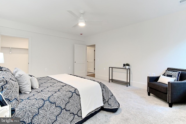 7430 Foundation Way, Springfield, VA 22150 - bedroom with carpet flooring and a ceiling fan