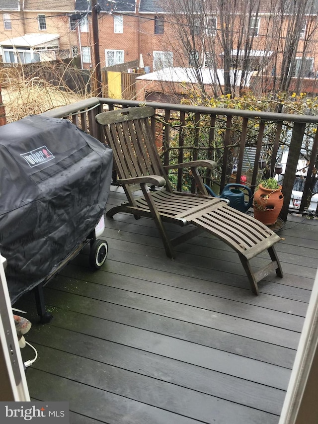 1324 10th St NW, Washington, DC 20001 - wooden deck featuring grilling area