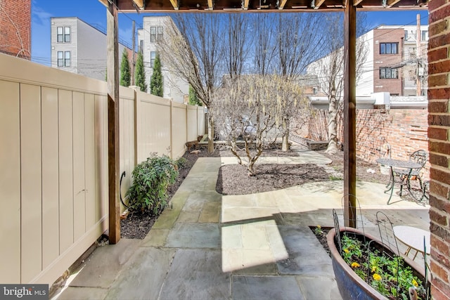 1324 10th St NW, Washington, DC 20001 - view of patio featuring a fenced backyard