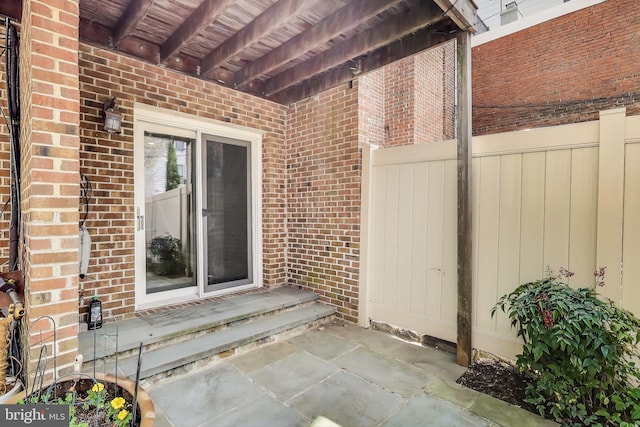 1324 10th St NW, Washington, DC 20001 - property entrance with brick siding and fence
