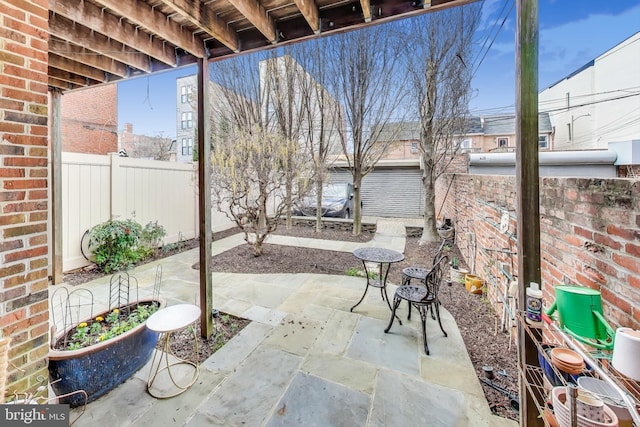 1324 10th St NW, Washington, DC 20001 - view of patio featuring a fenced backyard