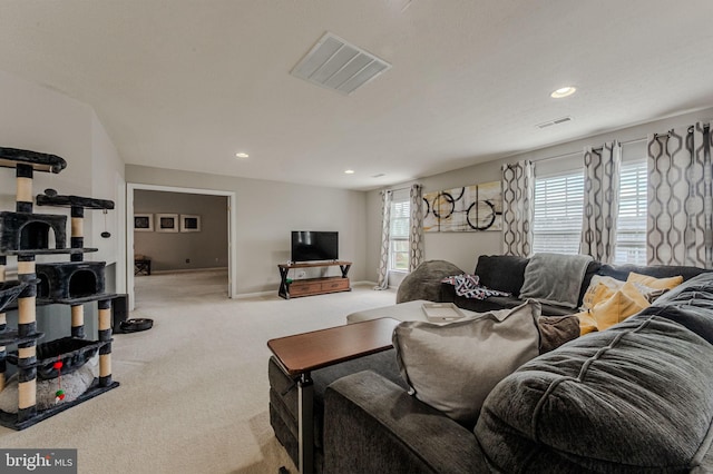 269 Bucktail Dr, Middletown, DE 19709 - carpeted living area featuring healthy amount of natural light, baseboards, and recessed lighting