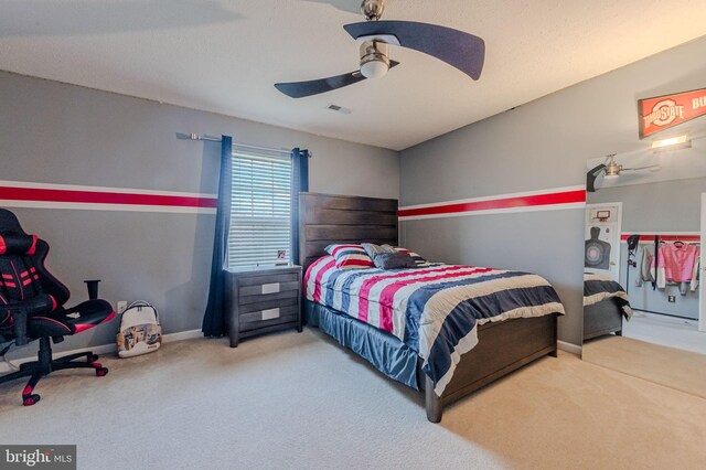 269 Bucktail Dr, Middletown, DE 19709 - bedroom featuring carpet flooring, a ceiling fan, and baseboards