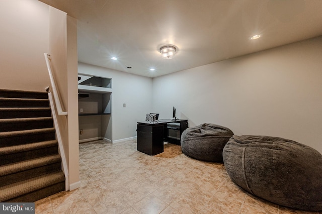 269 Bucktail Dr, Middletown, DE 19709 - office with recessed lighting and baseboards