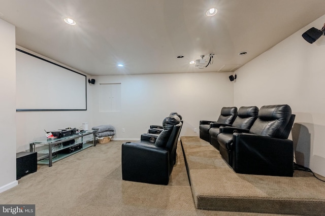 269 Bucktail Dr, Middletown, DE 19709 - carpeted cinema room featuring recessed lighting and baseboards